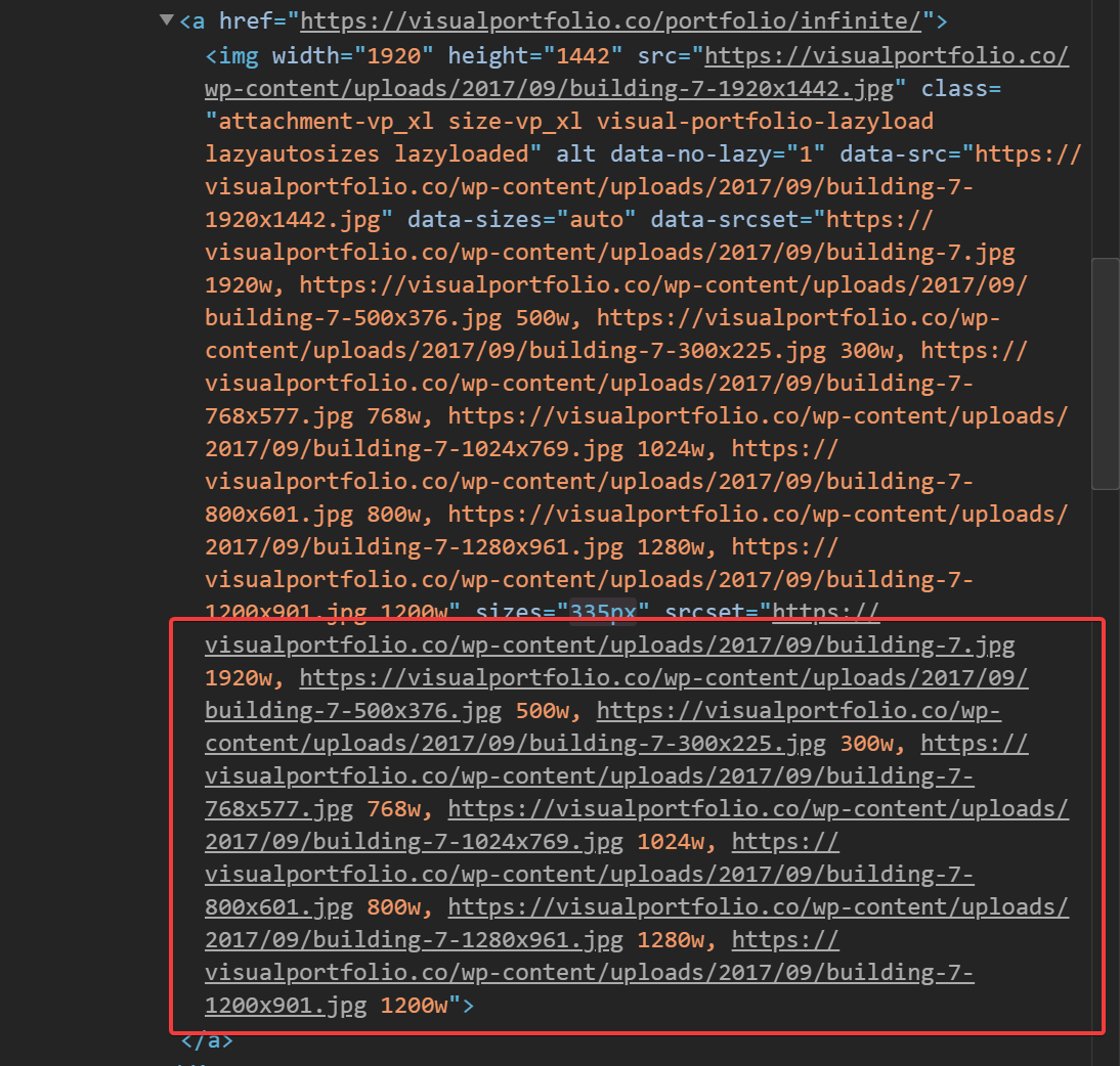 srcset lazy loading